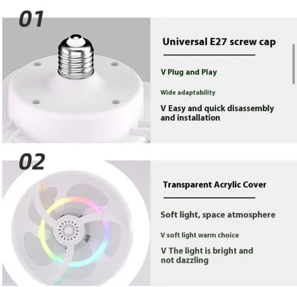 Ampolleta Led Ventilador Con Control