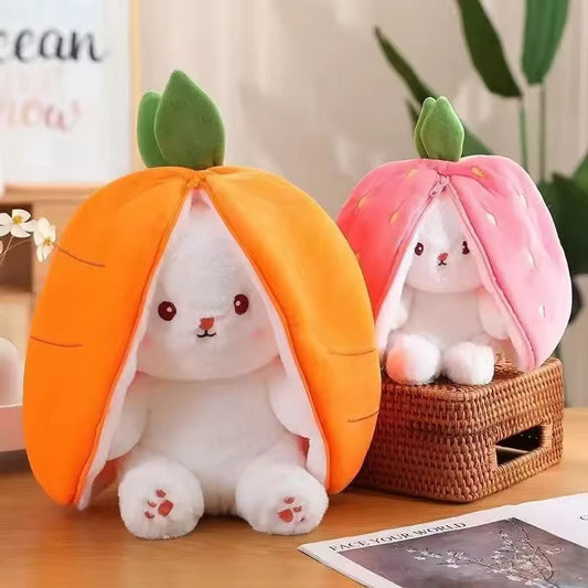 Peluche Conejo Frutilla Reversible 25cm