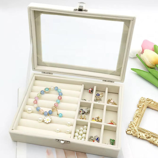 Organizador Joyero Elegante con Tapa Joyas