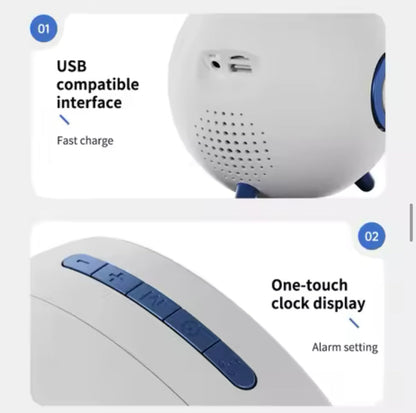 Parlante Star Inteligente Bluetooth Carga Inalámbrica Despertador