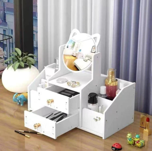 Organizador Tocador Espejo Orejas Gato