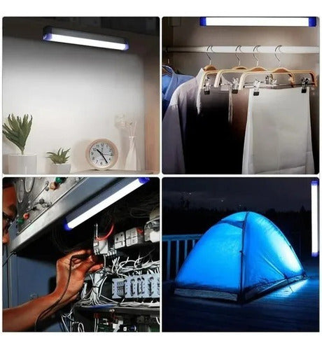 Luz Tubo Led Magnética Recargable Solar ☀️ 15 / 30 / 50 / 70 cm