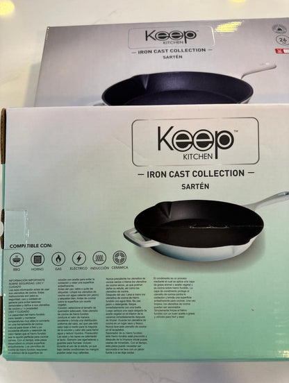 Sarten Iron Cast White 26cm ORIGINAL KEEP
