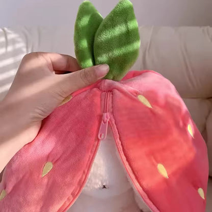 Peluche Conejo Frutilla Reversible 25cm