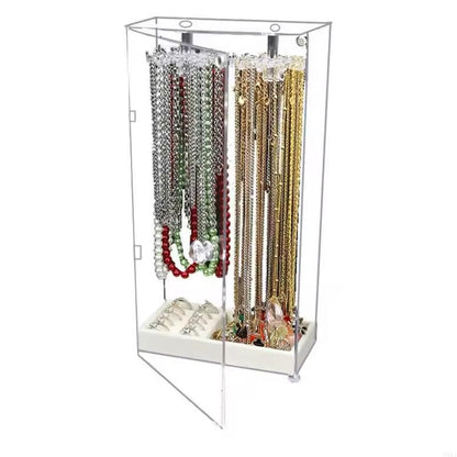 Joyero Vertical Collares 360 Acrílico