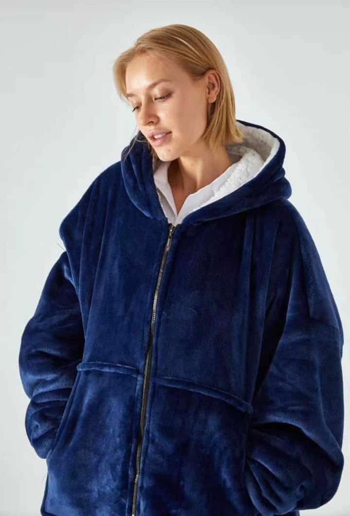 Poleron Sherpa Con Cierre Unisex