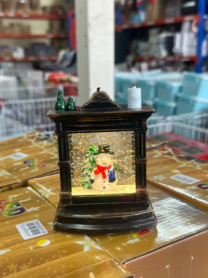 Adorno Led Vidrio Agua Brillo Navideño Con Pilas COD 11