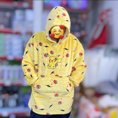 Maxi Polerón Chiporro Niño Spider-Man Pikachu.