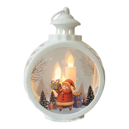 Lámpara Farol Premium Adorno Vidrio Grande Navidad