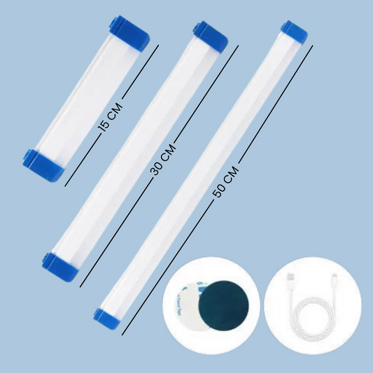 Luz Tubo Led Magnética Recargable Solar ☀️ 15 / 30 / 50 / 70 cm