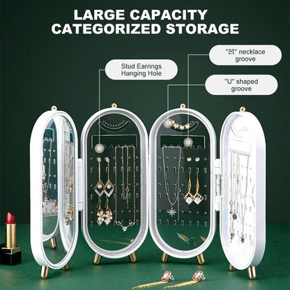 Joyero Organizador Espejo Plegable