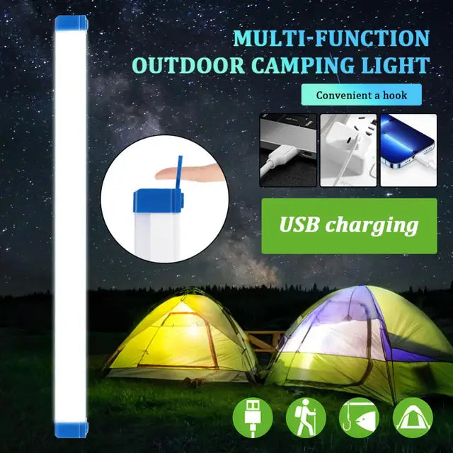 Luz Tubo Led Magnética Recargable Solar ☀️ 15 / 30 / 50 / 70 cm