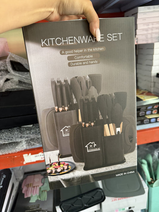 Set Utensilios de Cocina 19 piezas