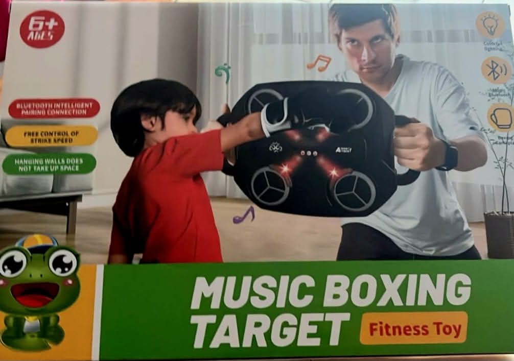 Máquina De Boxeo Musical Con Bluetooth + Guantes