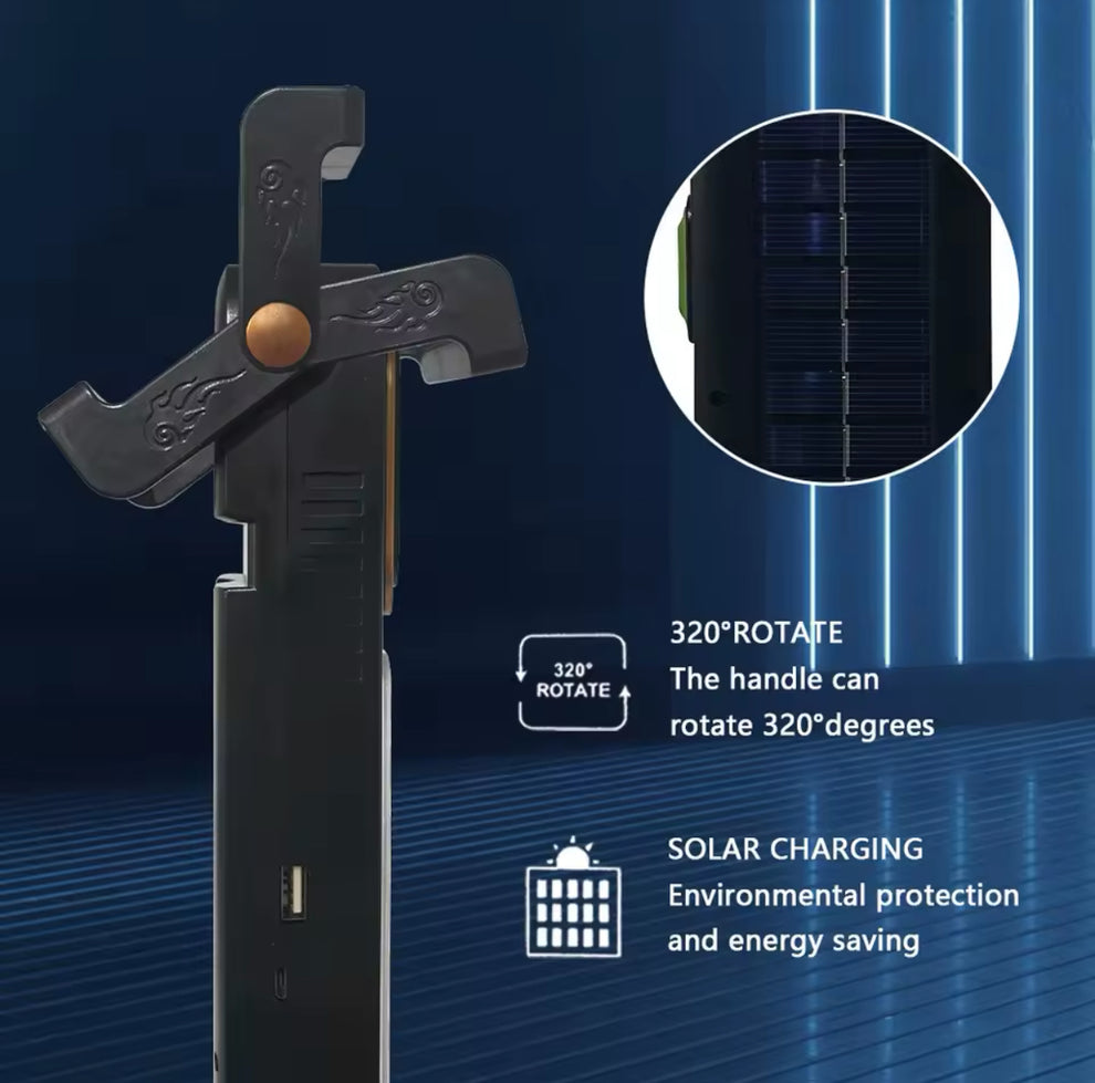 Luz Emergencia Solar y Recargable 48 LEDS HEL-6866T
